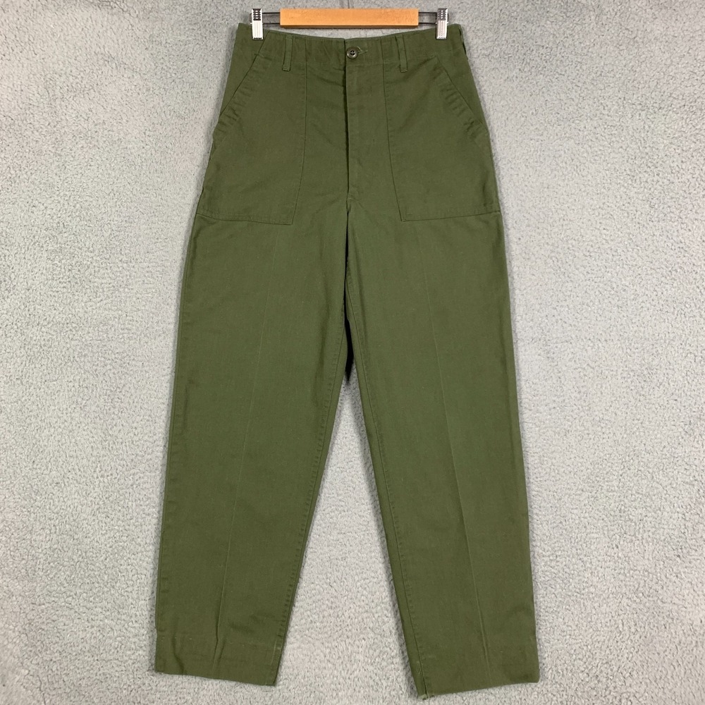 Vintage OG-507 Vietnam‎ Pants Utility Mens 32x33 (Fits 30x30) Green Trousers 70s